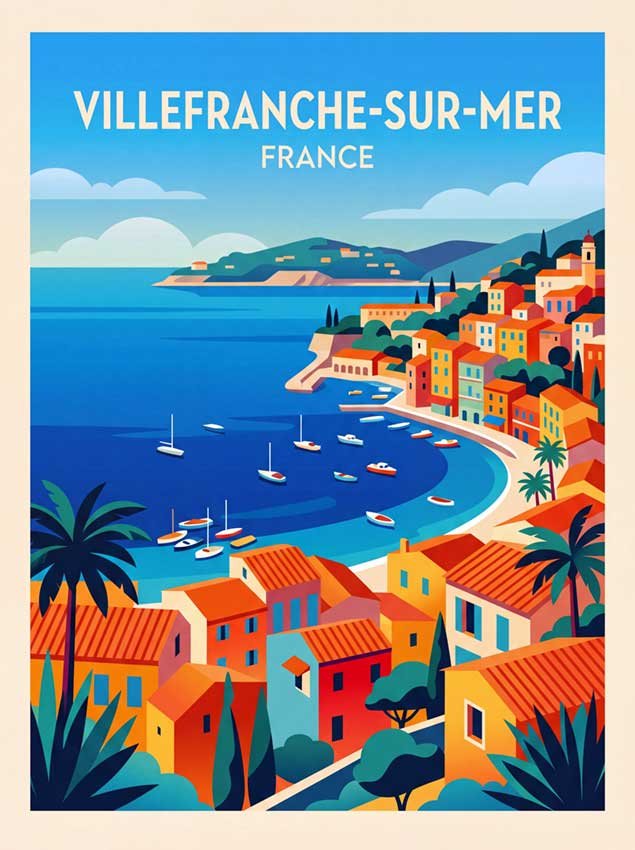 Affiche Villefranche-sur-Mer